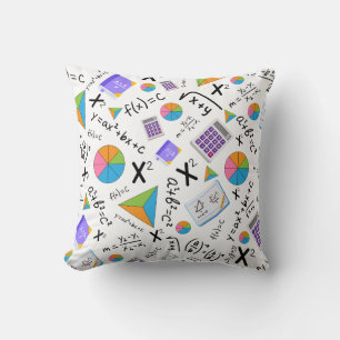 Coussin Modèle de symboles mathématiques d'algèbre
