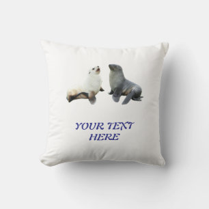 Coussin Modèle de T-Shirt personnalisé avec photo et texte