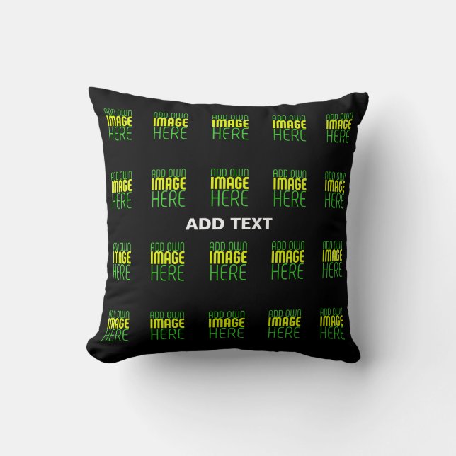 COUSSIN MODELE DE TEXTE D'IMAGE NOIRE SIMPLE ET MODIFIABLE (Recto)