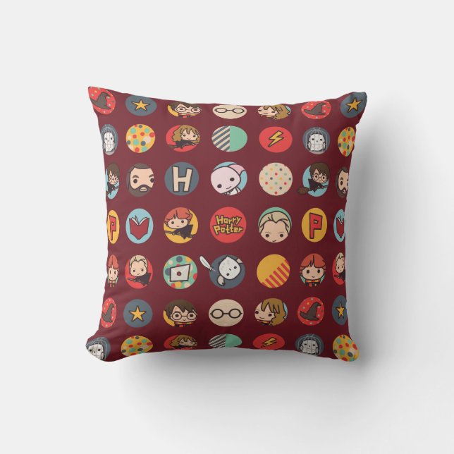 Coussin Modèle d'icônes de dessin animé Harry Potter (Recto)