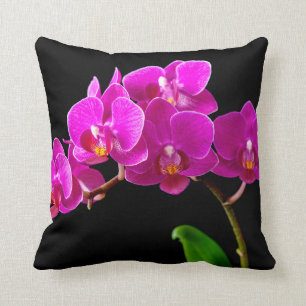 Coussin Modèle d'orchidées à fleurs d'orchidées roses chau