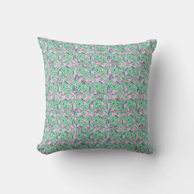 Coussin Modèle floral 17.b Lpink BG (Recto)