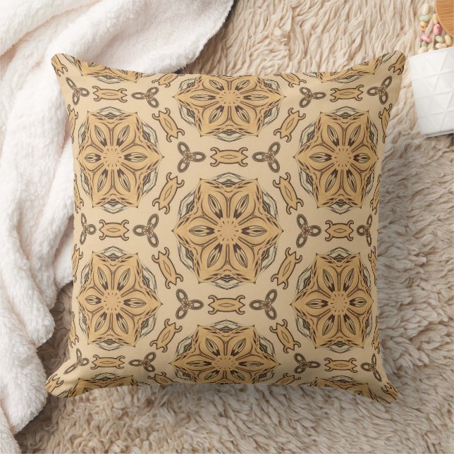 Coussin Modèle floral Art Nouveau géométrique (Couverture)