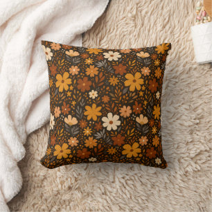 Coussin Modèle Floral Automne vintage - Fleurs Automnes