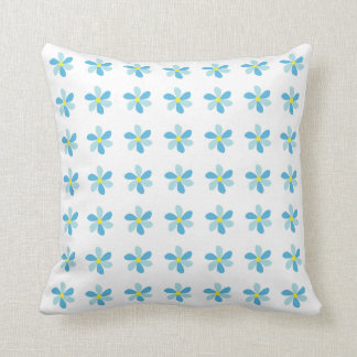 Coussin Modèle floral bleu