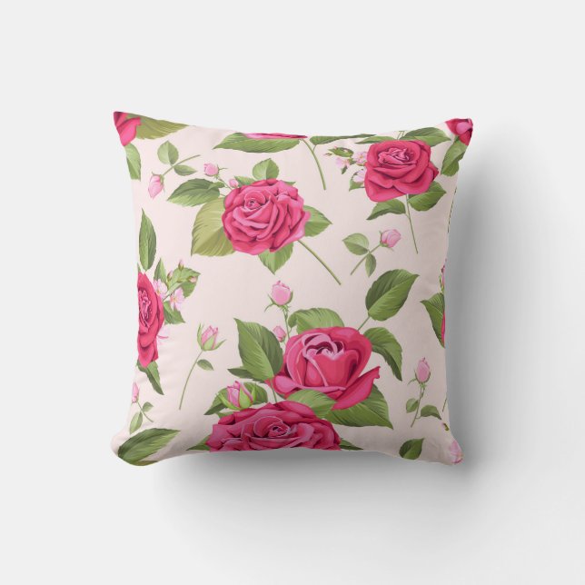 Coussin Modèle floral classique (Recto)