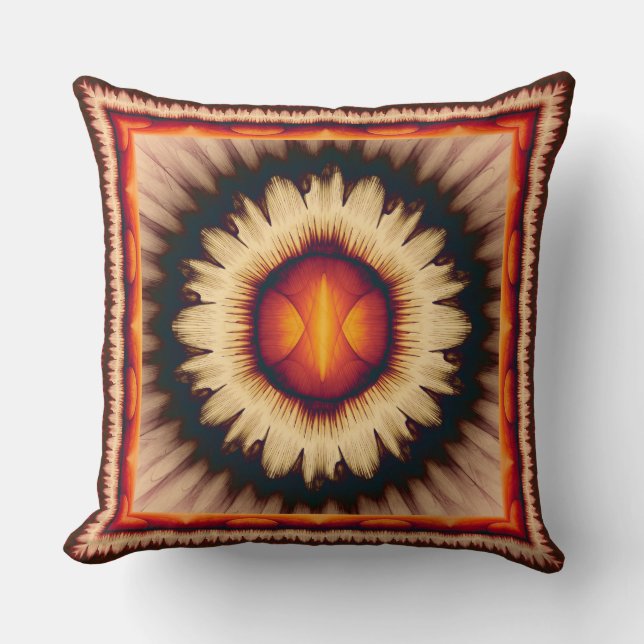 Coussin Modèle floral coloré (Recto)