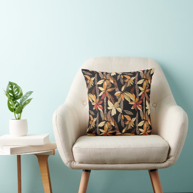 Coussin Modèle floral d'automne (Chaise)