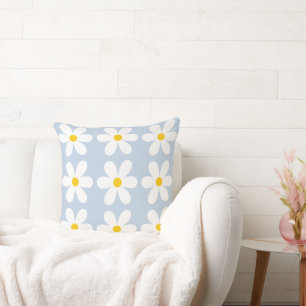 Coussin Modèle floral de marguerite rétro