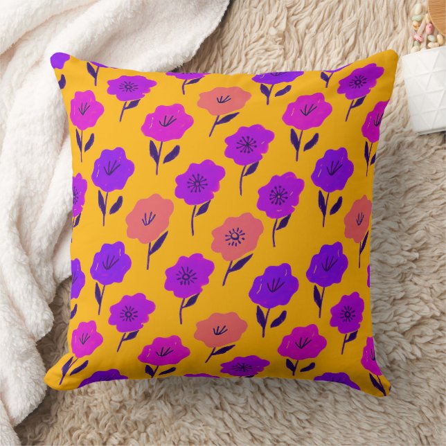 Coussin Modèle floral dynamique (Couverture)