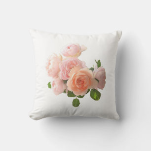 Coussin Modèle floral élégant de roses à l'aquarelle