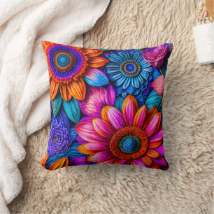 Coussin Modèle floral en style boho