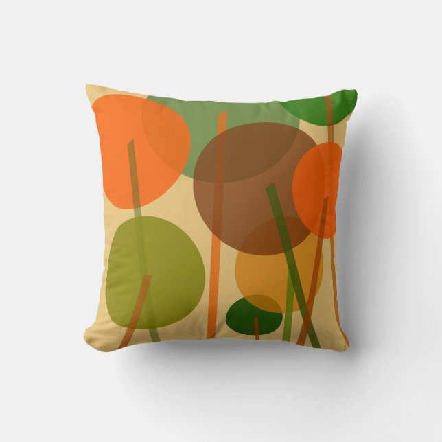 Coussin Modèle floral géométrique Art moderne Abstrait (Recto)