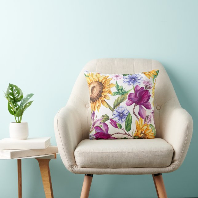 Coussin Modèle floral gras (Chaise)