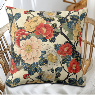 Coussin Modèle floral japonais Ukiyo-E Art
