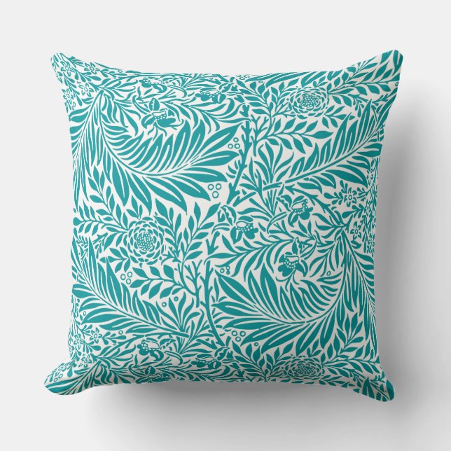 Coussin Modèle floral mignon moderne tendance bleu blanc c (Recto)