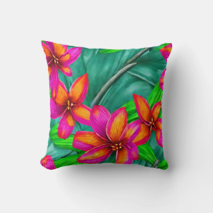 Coussin Modèle floral Paradis tropical