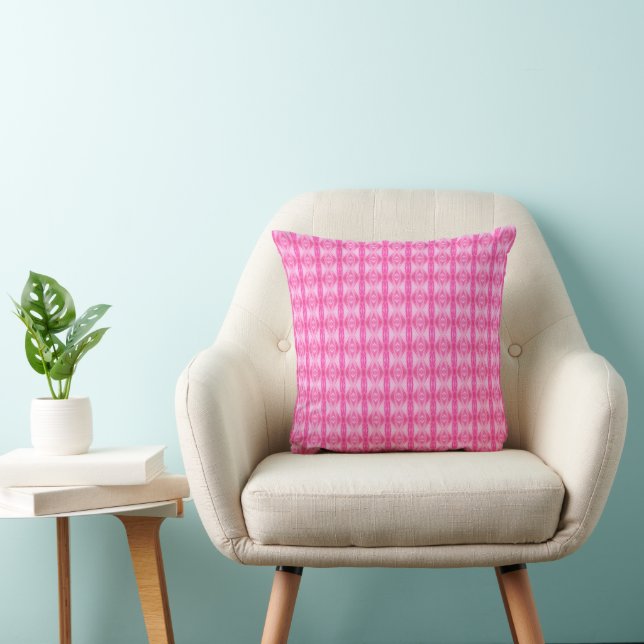 Coussin Modèle floral rose (Chaise)