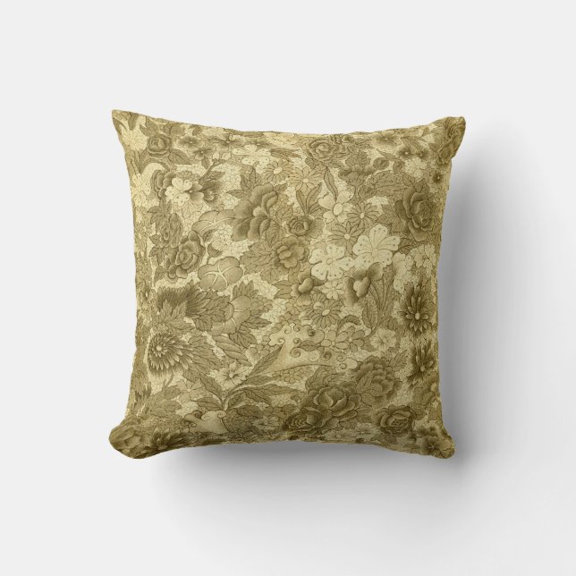 Coussin Modèle floral vintage (Recto)