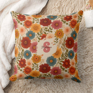 Coussin Modèle floral vintage