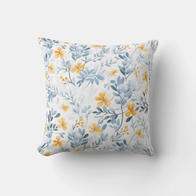 Coussin Modèle Floral Vintage (Recto)