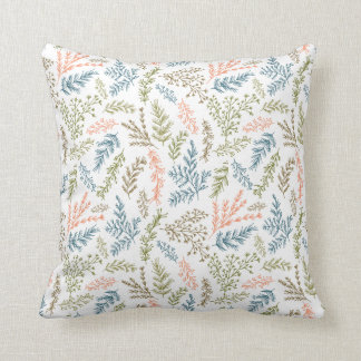 coussin modelé par feuille botanique de