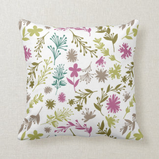 coussin modelé par fleurs botaniques