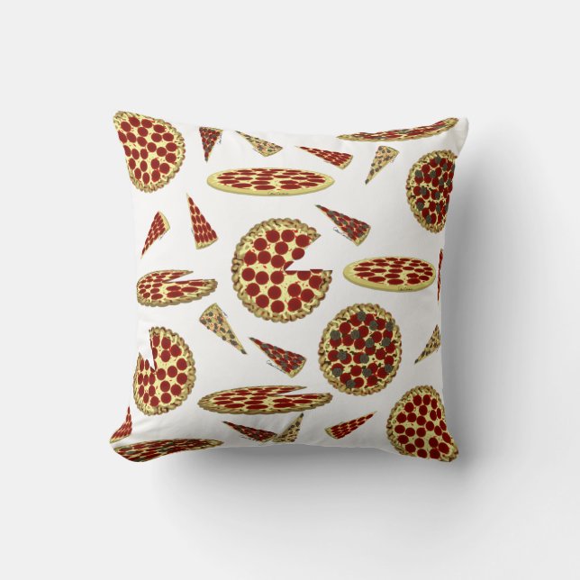 Coussin Modèle pour les amateurs de pizza (Recto)