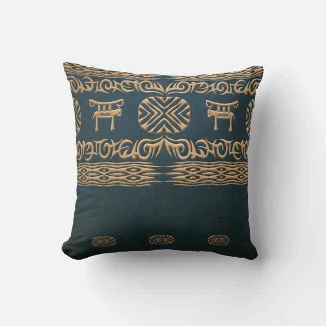 Coussin Modèle tribal africain ethnique (Recto)