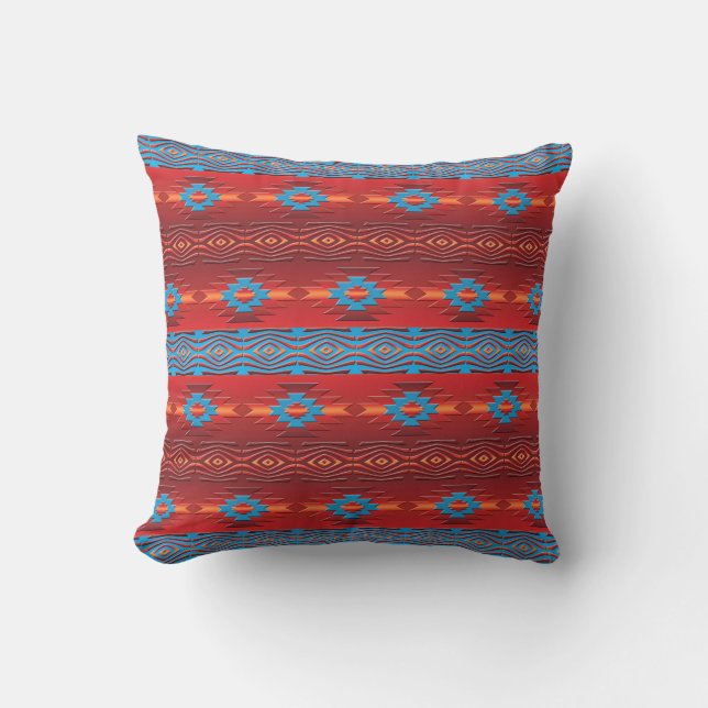 Coussin Modèle tribal ethnique du sud-ouest (Recto)