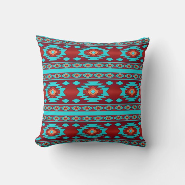 Coussin Modèle tribal ethnique du sud-ouest (Recto)