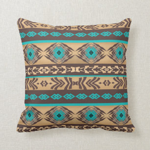 Coussin Modèle tribal ethnique du sud-ouest