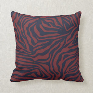 Coussin Modèle Zebra moderne Noël Preppy Poster de anima