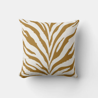 Coussin Modèle Zèbre Or