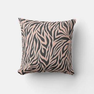 Coussin Modèle zèbre sans aspect noir. Style sauvage