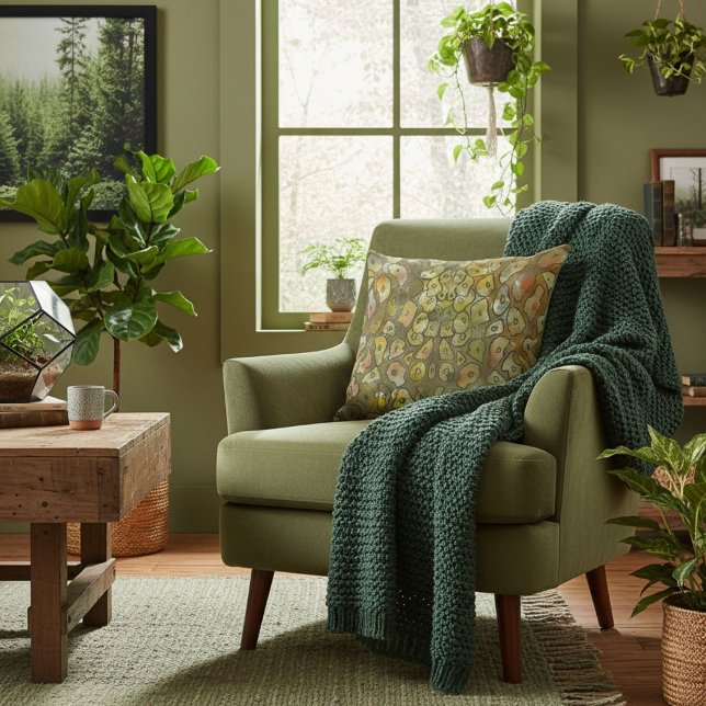 Coussin Modern abstract geometric triangular shapes  (Créateur téléchargé)