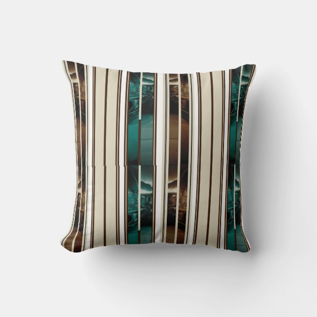 Coussin Modern Celestial Triple Vertical Stripe Decorative (Recto)