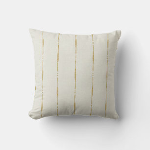 Coussin Modern Farmhouse bandes géométriques vertes 