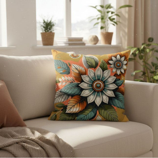 Coussin Modern Floral  (Créateur téléchargé)