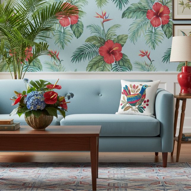 Coussin  Modern geometric animal art abstract colorful  (Créateur téléchargé)