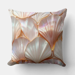 Coussin Modern Royal Mother of Pearl & Rose Gold Pillow