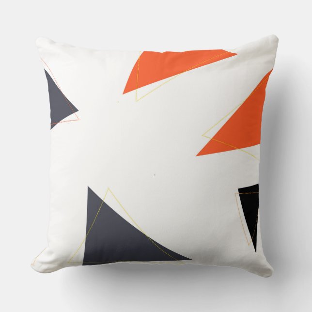 Coussin Modern, simple, playful triangle geometric pattern (Recto)