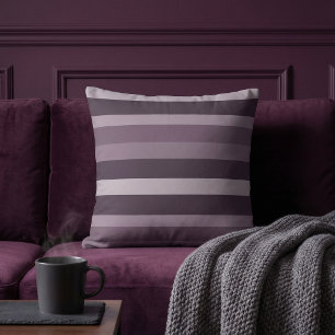 Coussin Moderna Linear Chardon et prune fumée