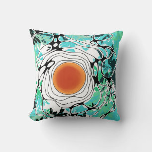 Coussin Moderne Abstrait inspiré par la nature