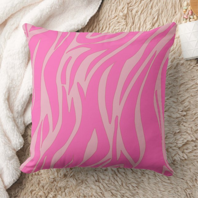 Coussin moderne abstrait rétro rose milieu du siècle (Couverture)