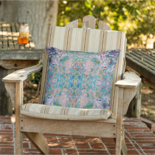 Coussin Moderne Abstrait Unique De Style Sangria