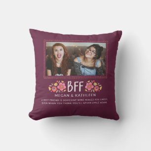 Coussin Moderne Best Friends Besties Photo Jeu d'oreiller