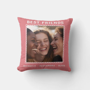 Coussin Moderne Best Friends Pink Photo