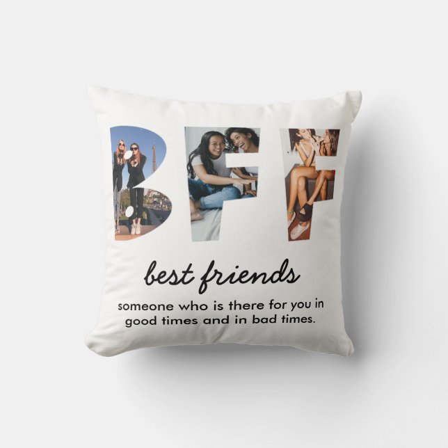 Coussin Moderne Chic Best Friends 3 Photo (Recto)