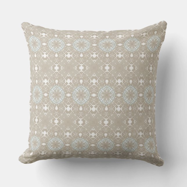 Coussin Moderne Côtière Neutre (Recto)